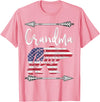 Grandma Bear 4TH OF JULY T Shirt 4th of July Gift For Women Grandma Bear American Flag USA T-Shirt - Pink
