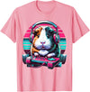 Guinea pig Rodent Game Lover Clothing Co. Guinea Pig Video Game Rodent Lover Animal Guinea Pigs Gamers T-Shirt - Pink