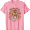 Cool Lions, Astrology And Horoscope Designs Lion Colorful Lions King of Animals from Africa T-Shirt - Pink
