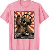 Bear DJ Stuff & Accessories Cool Retro Bear DJ Funny Bears Music Men Women Kids T-Shirt - Pink
