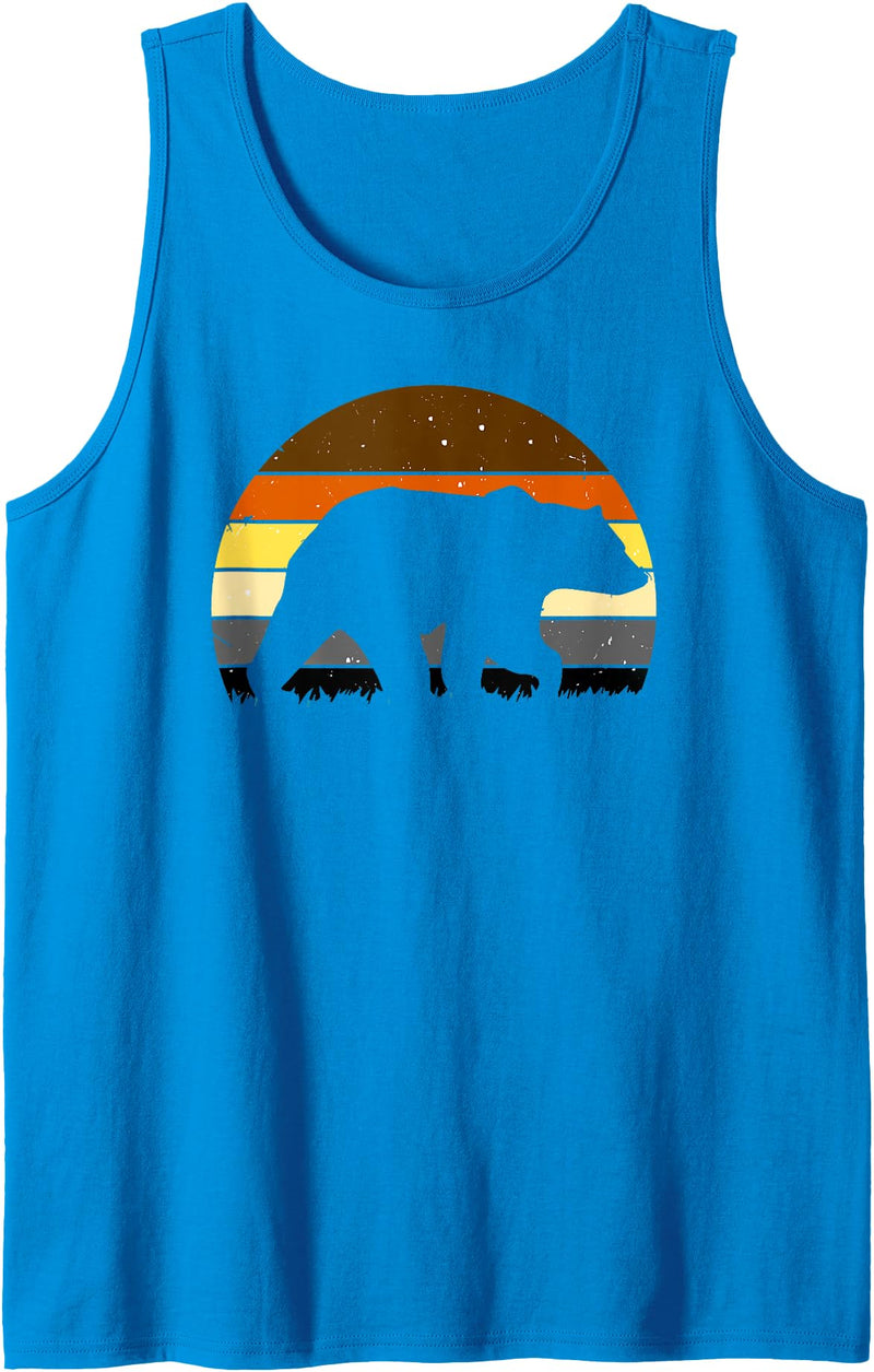 Bear Leather Cub Gay Pride 2024 LGBT Bear Dilf Mens Muscle Daddy Gay Bear & Cub Pride Tank Top - Sapphire Blue
