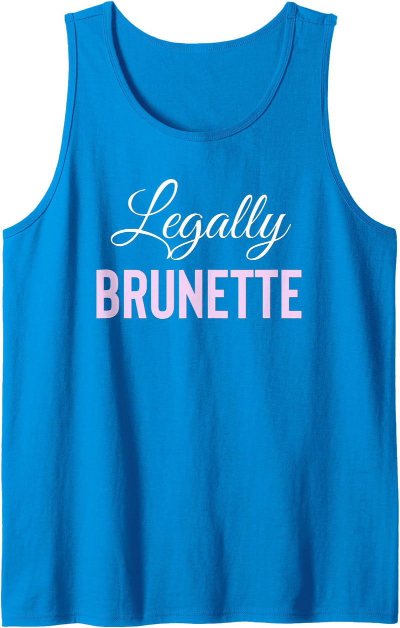 Bailey Bear Apparel Legally Brunette Lawyer Attorney Law School Tank Top - Sapphire Blue