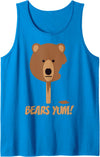Gay Bear & Cub Woof Shirt Co Gay Woof, Grr, Growl Bears, Cubs & Otters LGBTQ Gay Pride Tank Top - Sapphire Blue