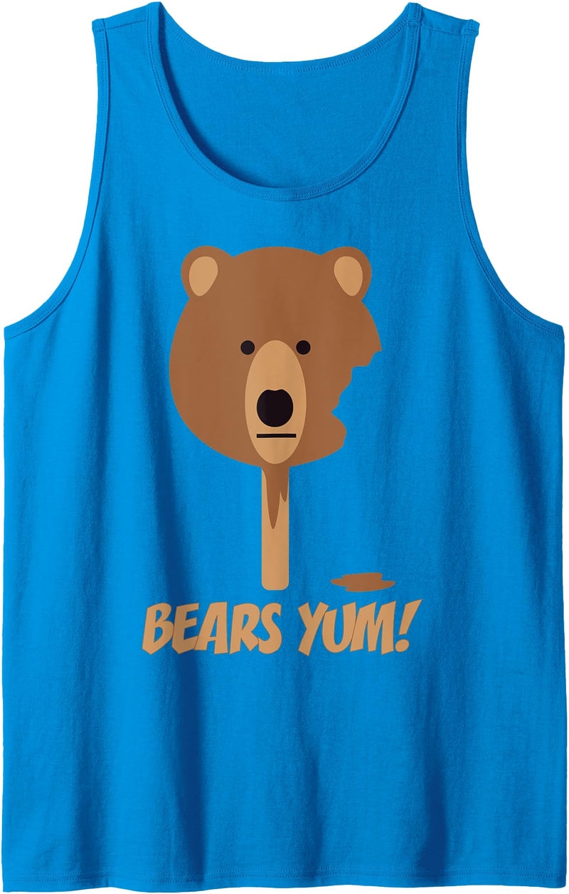 Gay Bear & Cub Woof Shirt Co Gay Woof, Grr, Growl Bears, Cubs & Otters LGBTQ Gay Pride Tank Top - Sapphire Blue
