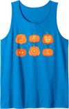 Marvel Halloween Avengers Pumpkin Characters Grid Tank Top - Sapphire Blue