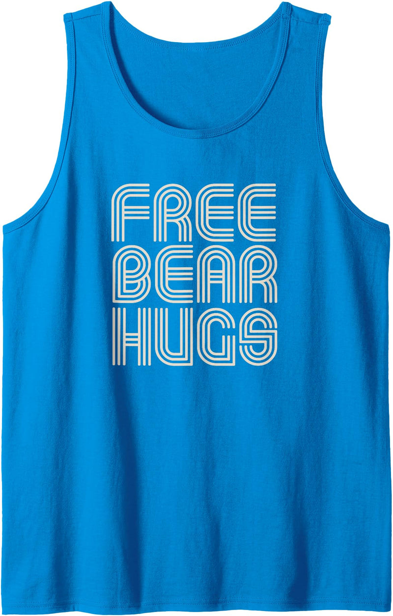 Funny Free Bear Hugs Merch Free Bear Hugs Tank Top - Sapphire Blue
