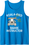 Tucking Amazing Shirts Barre Instructor Gift Shirt Cute Koala Pun Dance Fitness Tank Top - Sapphire Blue