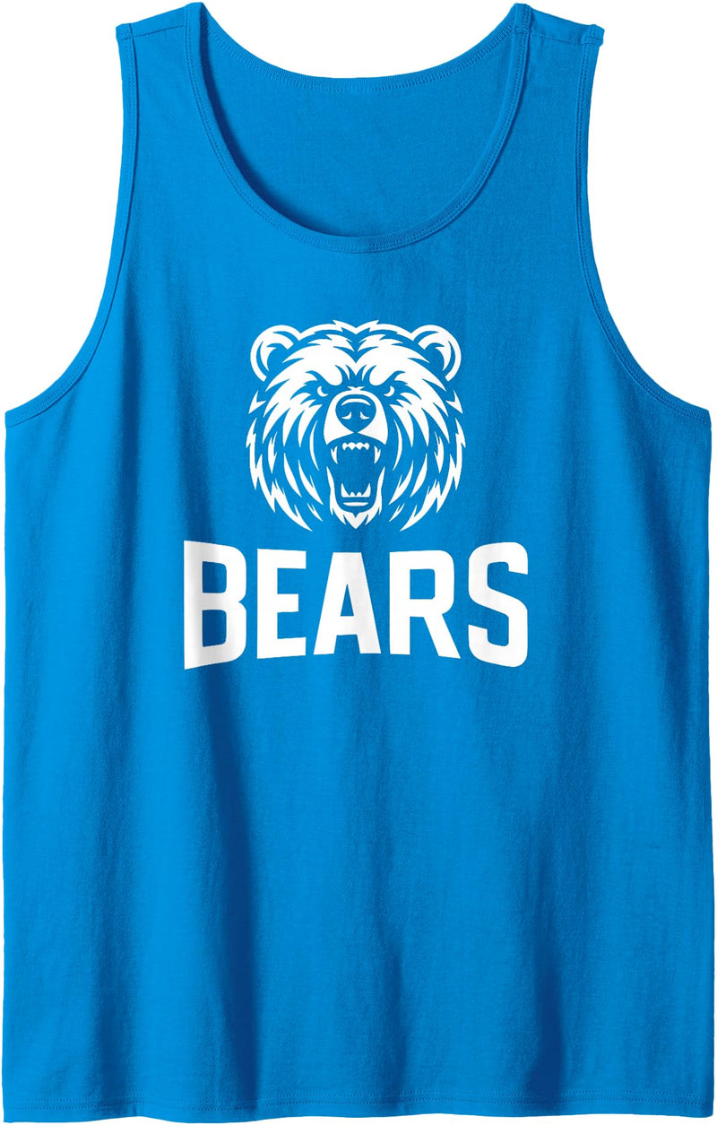 Utopia Sport Mascots Shop Bears Mascot 2 for Players and Fans Tank Top - Sapphire Blue