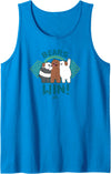 Cartoon Network We Bare Bears Bears Win Tank Top - Sapphire Blue
