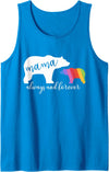 LGBT Gay Pride Shirts Mom Mama Bear for Moms Mama Bear Gay Pride Momma and Mom 2018 LGBTQ Tank Top - Sapphire Blue