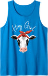 Awesome Domesticated Farming Animal Humor Outfit Hay Girl Farmer Funny Cattle Cow Farm Lovers Gift Women Kids Tank Top -