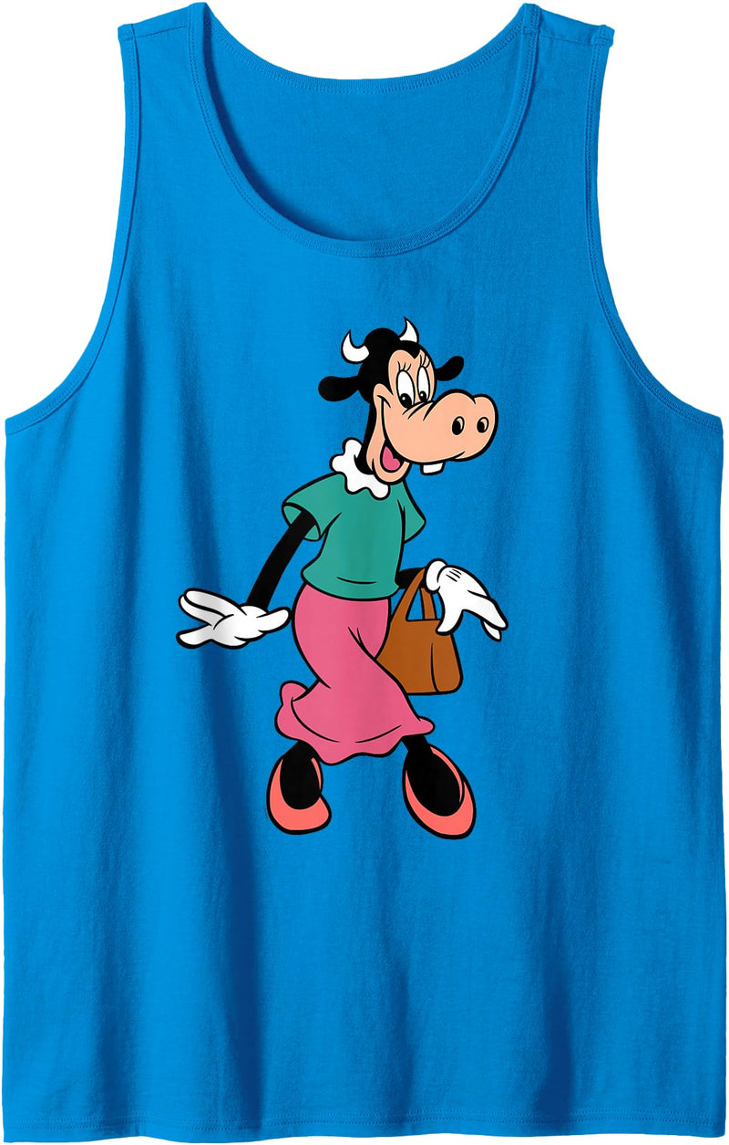 Disney Clarabelle Cow Out for a Stroll Tank Top - Sapphire Blue