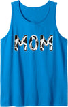 Cow Pattern Print Family Matching Birthday Shirts Cow Mom Birthday Family Matching Mothers Day Boy Girl Farm Tank Top -