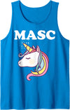 Masc Man 4 Man Gay Pride Bear Twink Gay Masc Man LGBTQ Gay Pride Bear Cub Masculine Gay Pride Tank Top - Sapphire Blue