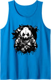 Panda Gifts For Panda Lovers - Cute Panda Bear Determined Tactical Panda - Not so Fluffy and Harmless Tank Top - Sapphire Blue