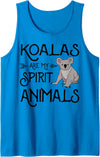 Vintage Koala Bear Lovers Gifts Koalas Are My Spirit Animals Gift Vintage Koala Bear Tank Top - Sapphire Blue