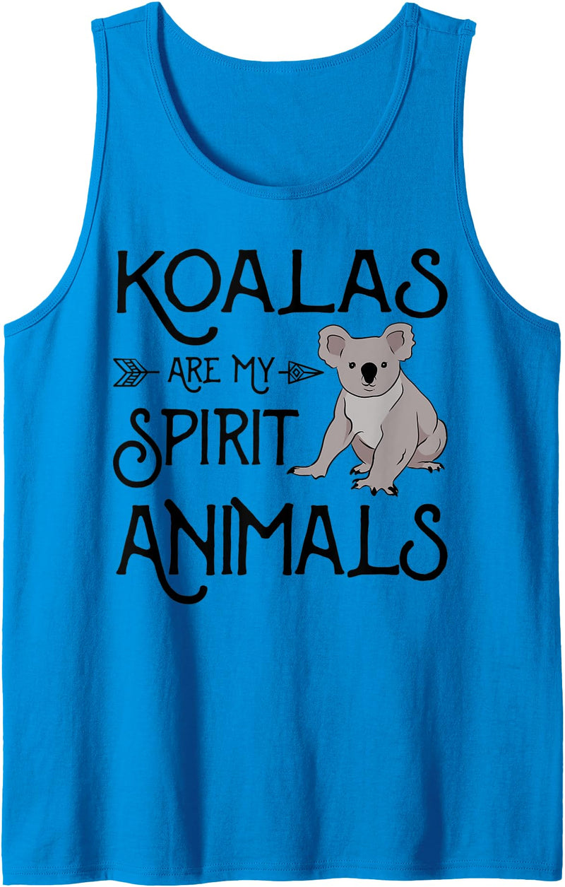 Vintage Koala Bear Lovers Gifts Koalas Are My Spirit Animals Gift Vintage Koala Bear Tank Top - Sapphire Blue
