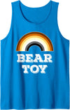 ArtDiggs-BearPride Bear Toy - Gay Bear Pride Rainbow Tank Top - Sapphire Blue