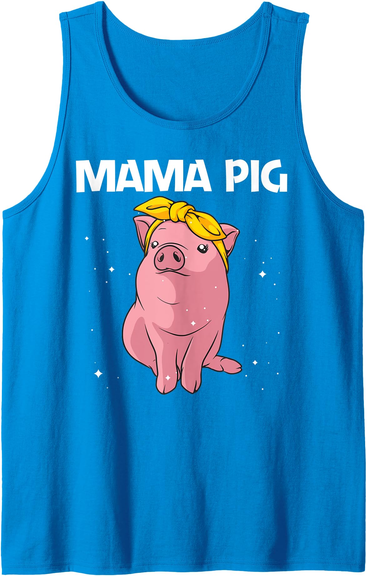 Cool Pig Gift Pig Lover Stuff & Accessories Cute Pig Art For Women Girls Mom Pig Farmer Hog Swine Lover Tank Top - Sapphire Blue