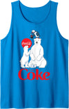 Coca-Cola Company Coca-Cola - Polar Bears And Coca-Cola Tank Top - Sapphire Blue