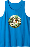 Guinea pig flower Snugg Guinea pig flowers Green Anemone Tank Top - Sapphire Blue