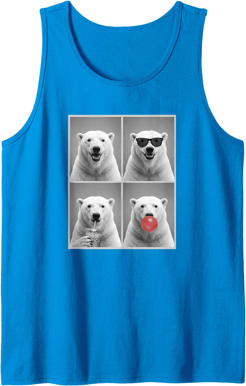polar bears polar bear Shop Polar Bears Funny Polar Bear Tank Top - Sapphire Blue