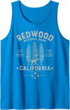 Lique Redwood Redwood National Park Vintage California Bear Gift Men Women Tank Top - Sapphire Blue