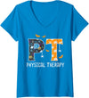Halloween For Women Men Kids Boys Girls Women's Halloween PT Physical Therapy Therapist Costume Women Men V-Neck T-Shirt -