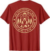 Funny You Can't Outrun A Bear Tee Shirt You Can't Outrun A Bear Always Bring A Slow Friend (on back) T-Shirt - Cranberry Red