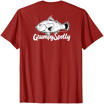 Grumpy Spotty Apparel Grumpy Spotted Bay Bass Everyday Shirt T-Shirt - size chart