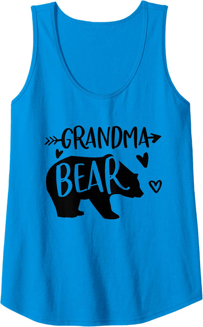 Womens Grandma Bear Gift, Gift for Grandma, Funny Grandmother Gift Tank Top