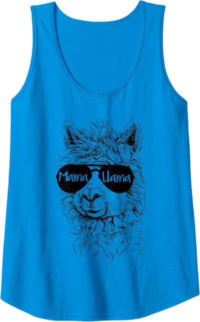 Mama Llama Funny Animal Apparel Womens Llama Lover Mama Llama Tank Top