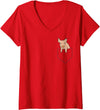 Funny Pig Farmer Gifts Womens Funny Pig In A Pocket Funny Pig Kids Pocket Pig V-Neck T-Shirt - Red