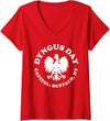 Buffalo Polish American Womens Dyngus Day Buffalo NY Polish Capitol Buffalo New York V-Neck T-Shirt - As Pictured