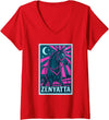 Handicapping Horse Gear Womens Zenyatta Horse, Horse Racing, Del Mar, Santa Anita, Horses V-Neck T-Shirt - Red