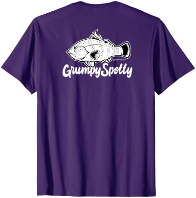 Grumpy Spotty Apparel Grumpy Spotted Bay Bass Everyday Shirt T-Shirt - size chart
