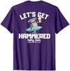 SALTY JOES Salty Joe's - Let's Get Hammered Lightweight, Graphic T-Shirt - size chart