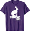 Show Dad Rabbit County Fair Livestock T-Shirt in Purple