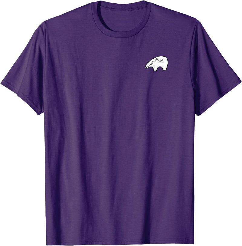 P&L Originals Zuni Bear pocket-style tee shirt emblem T-Shirt - Purple