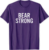 Sevier County Bears Official High School Gear Bear Sevier County High School Strong T-Shirt - Purple