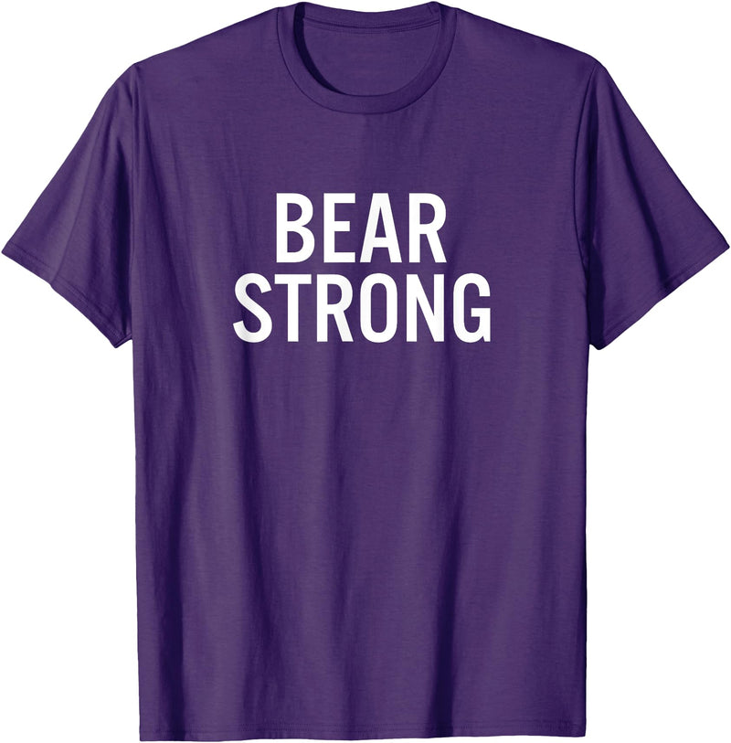 Sevier County Bears Official High School Gear Bear Sevier County High School Strong T-Shirt - Purple