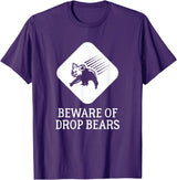 'Beware of Drop Bears' Warning Sign T-Shirt
