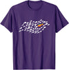 Fish Swimming Against The Current Be Yourself Gift Unisex-Adults, Kids Black Modern Casual T-Shirt - Purple