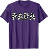 Cow Print Matching Family Apparel Papa Cow Print Family Matching Father's Day T-Shirt - Purple