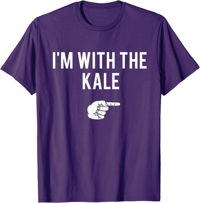 Matching Kale Costume I'm With The Kale Halloween Costume Party Matching T-Shirt - Purple