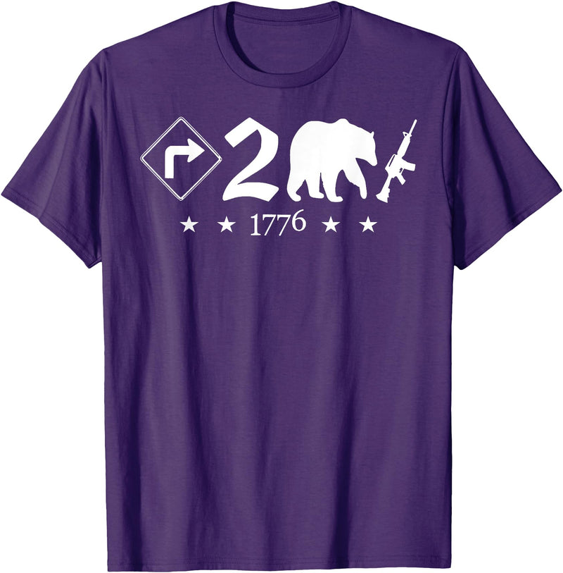 Right To Bear Arms Pro Gun & Patriotic Military Right To Bear Arms Pro Gun Funny Patriotic Military Women Men T-Shirt - Purple