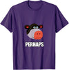 Cadelina Clothing "Perhaps" Funny Cow Meme T-Shirt T-Shirt - Purple