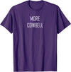 Mint Chip Productions More Cowbell Tee T-Shirt - Purple