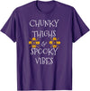 Chunky Thighs and Spooky Vibes Scary Halloween Costume Thick Thighs and Spooky Vibes T-Shirt - Purple