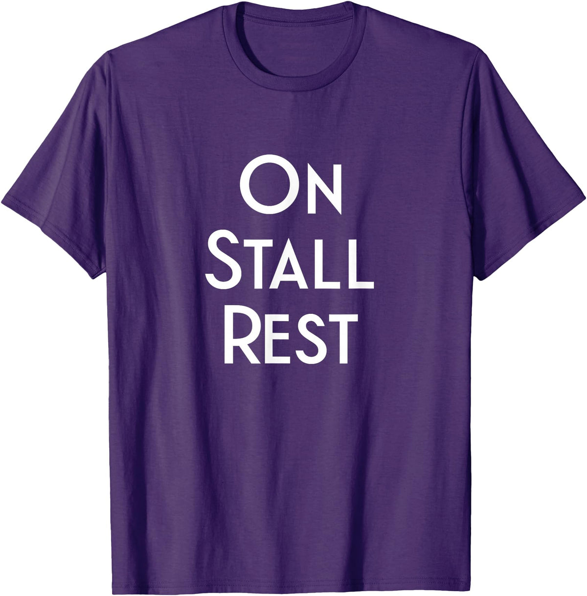 Get Well Horse Gifts for Equestrians & Horselovers Get Well Horse Gifts On Stall Rest T-Shirt - Purple